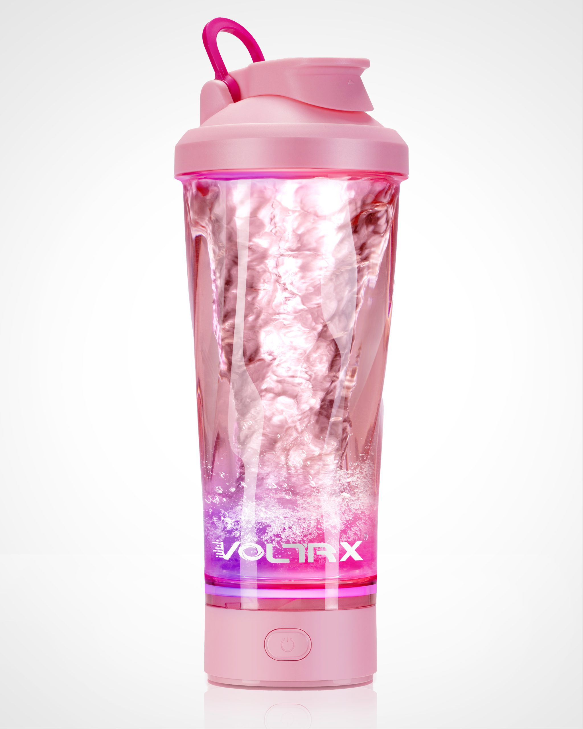VOLTRX VortexBoost Limited Electric Shaker Bottle - Colored Base (Sakura pink)