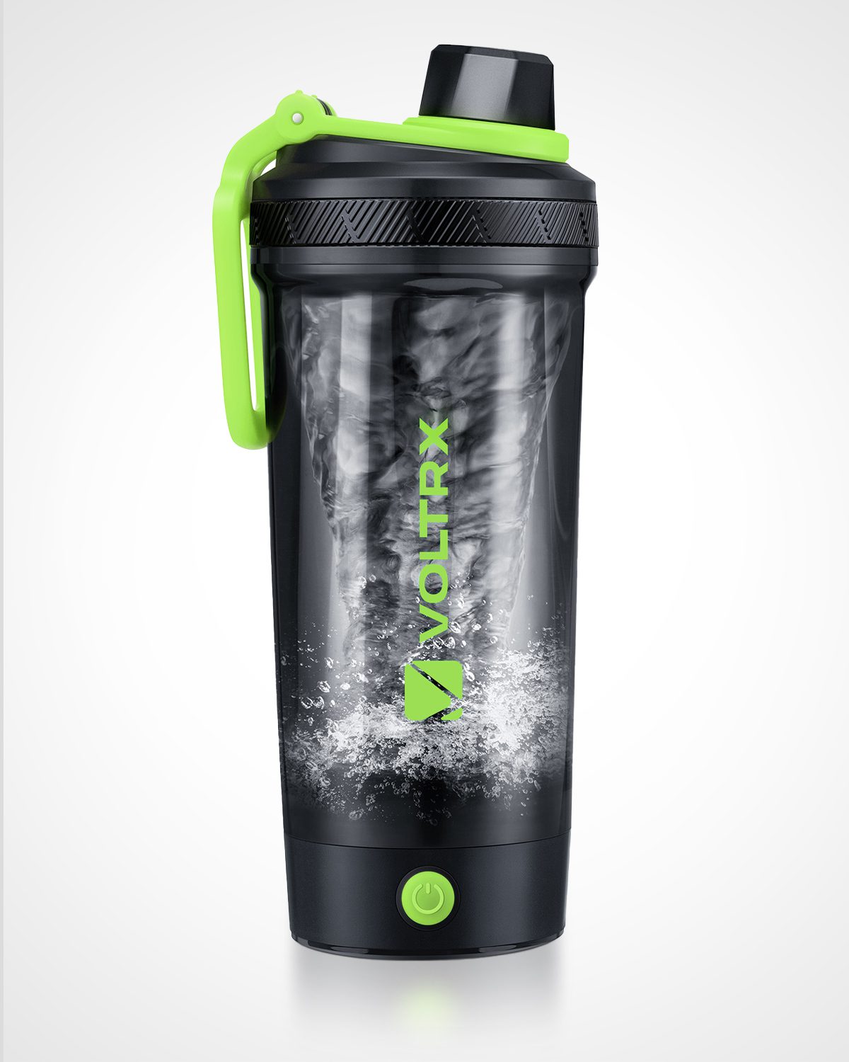 VOLTRX VortexBoost Electric Shaker Bottle – Gallium (Avocado Green)